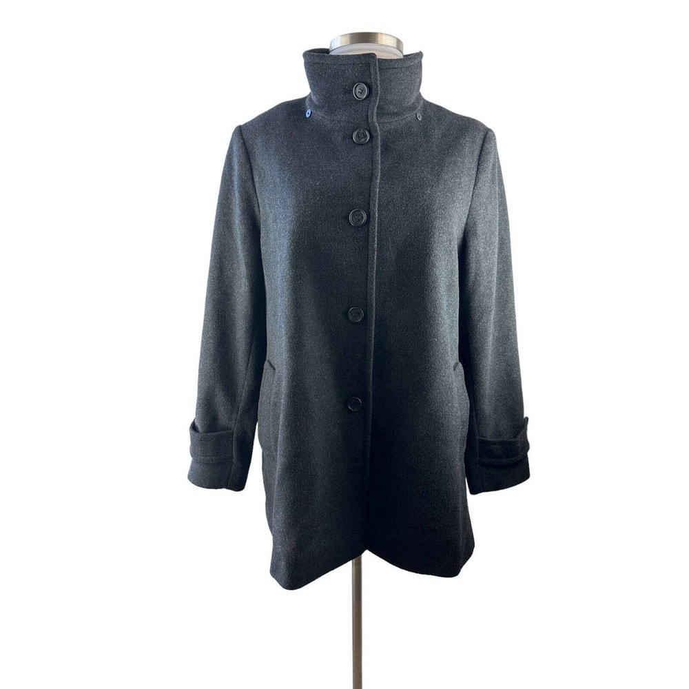 Lauren Ralph Lauren Walker Coat Button Gray Women's Size XL - Missing hood LRL - Picture 10 of 10